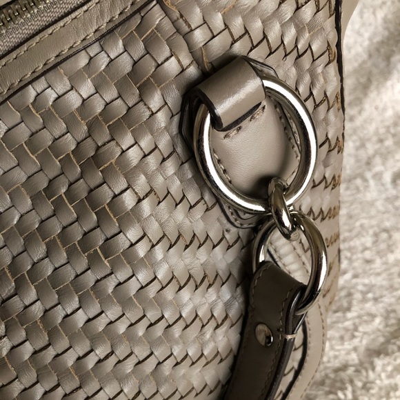 Coach Kristin woven leather round satchel - Picture 4 of 8